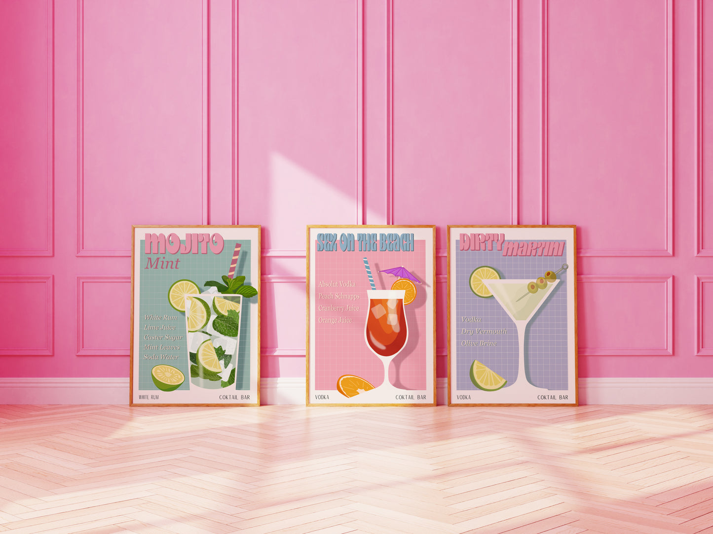 DIRTY MARTINI PRINT - Bar Poster - Wall Decoration - Cocktail Poster - Interior Decoration
