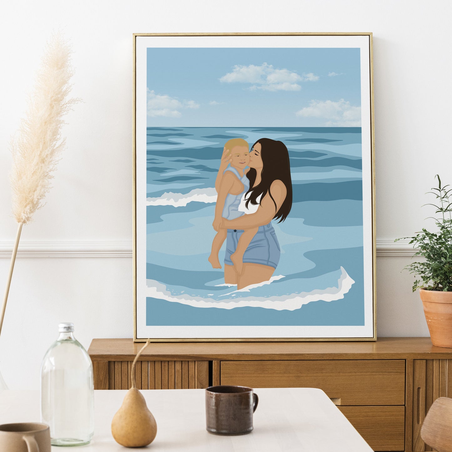 Illustrations Personnalisées - Détaillées Avec Fond