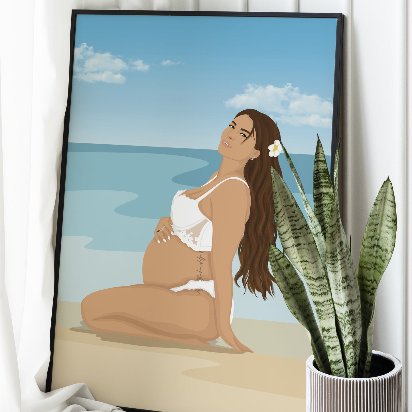 Illustrations Personnalisées - Détaillées Avec Fond