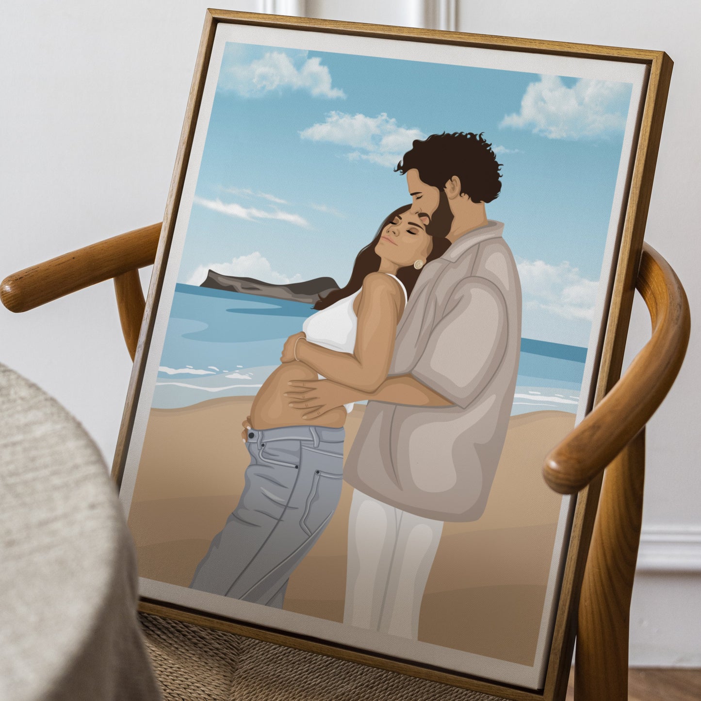 Illustrations Personnalisées - Détaillées Avec Fond