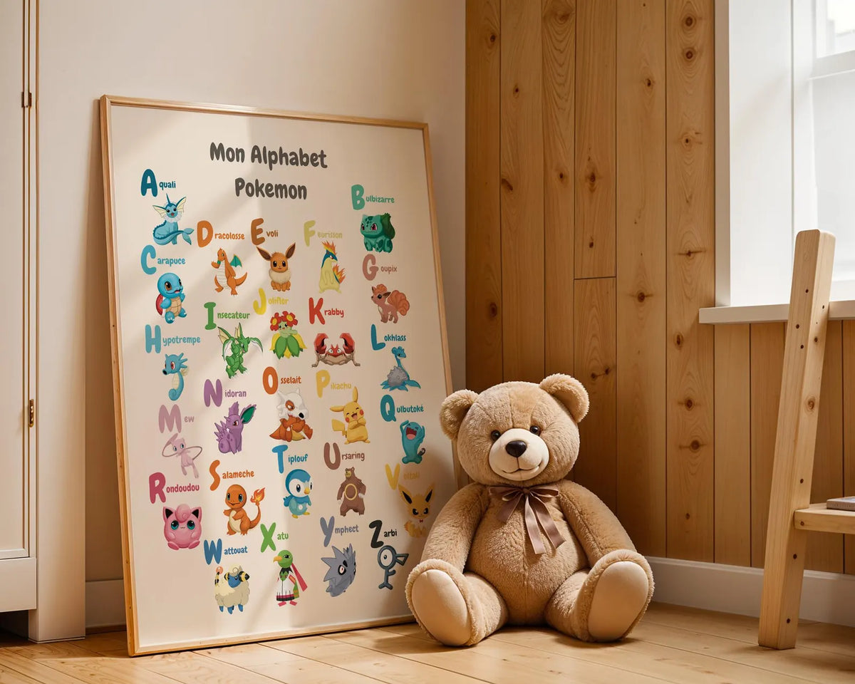 Affiche Mon Alphabet Pokemon