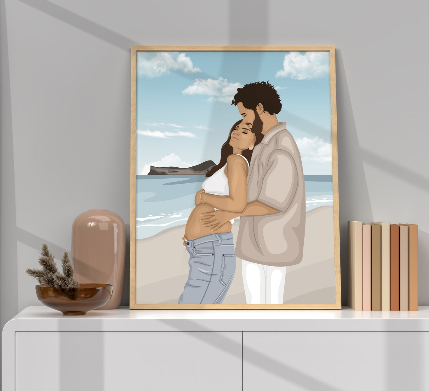 Illustrations Personnalisées - Détaillées Avec Fond