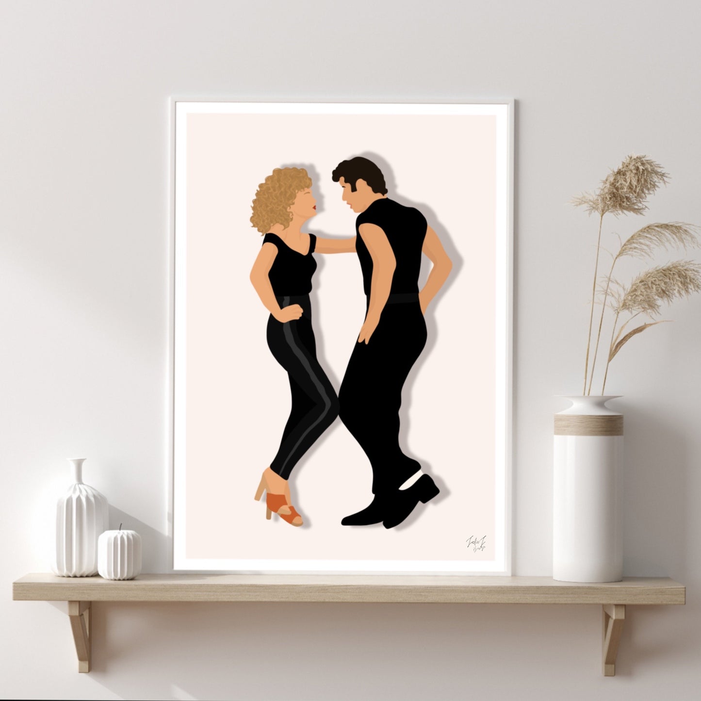 Póster - Grease Sandy y Danny