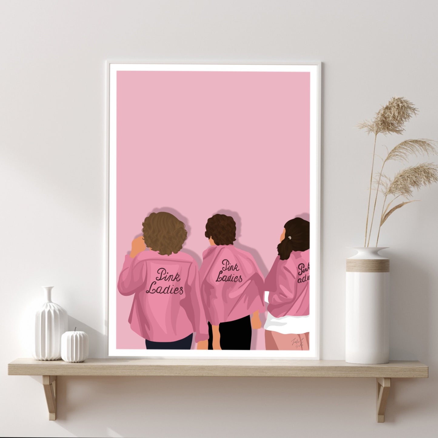 Póster - Señoras rosadas de grasa