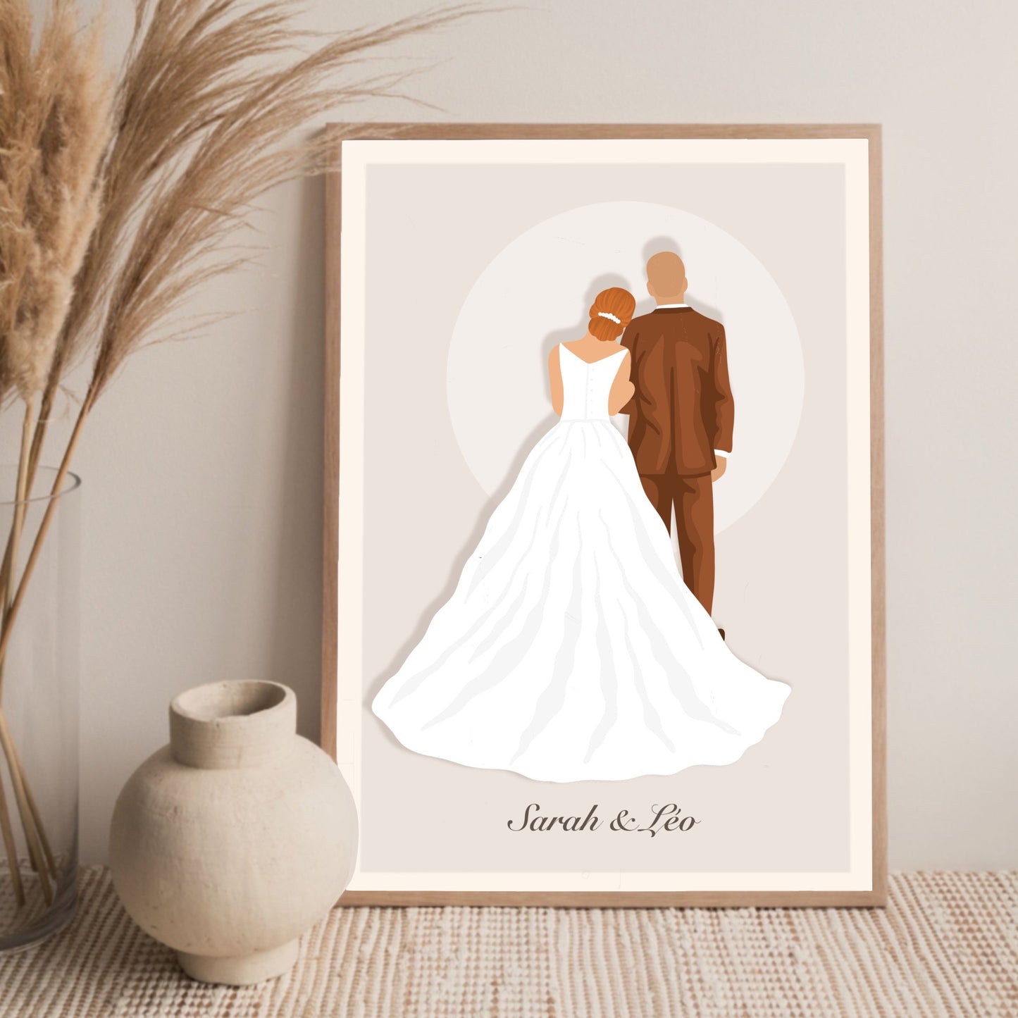 Ilustraciones personalizables - Boda