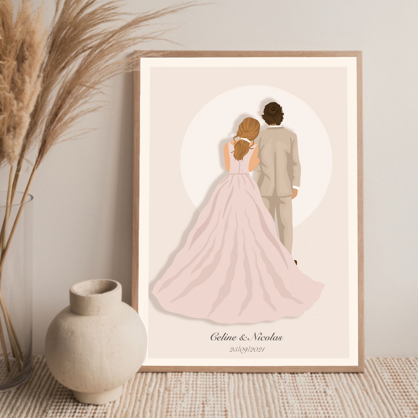 Ilustraciones personalizables - Boda