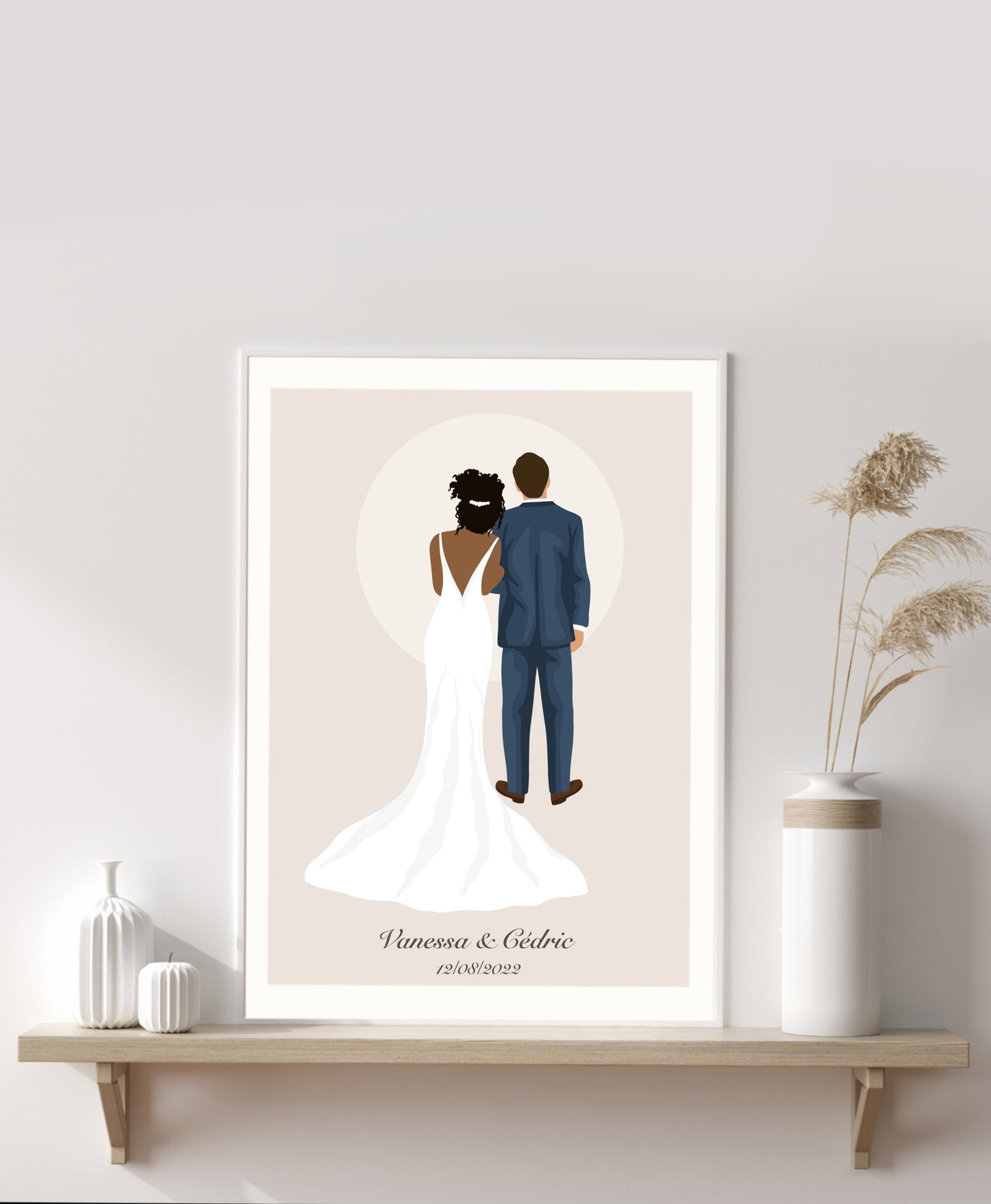 Ilustraciones personalizables - Boda