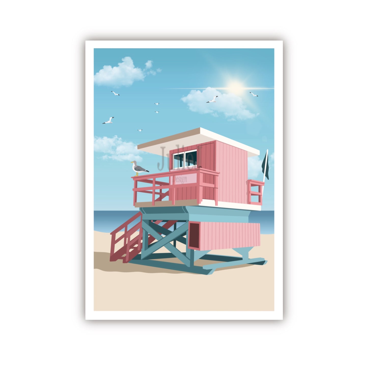 Affiche - Malibu Beach