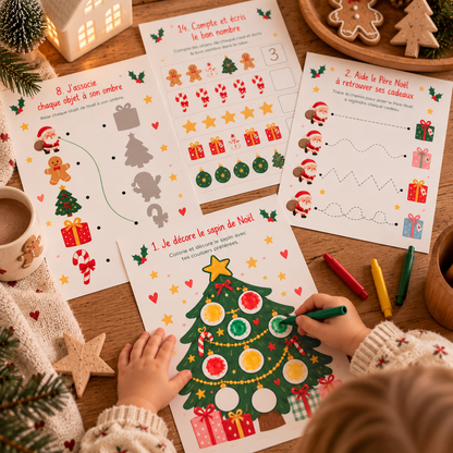Mon petit livret de Noël – 30 activités à imprimer