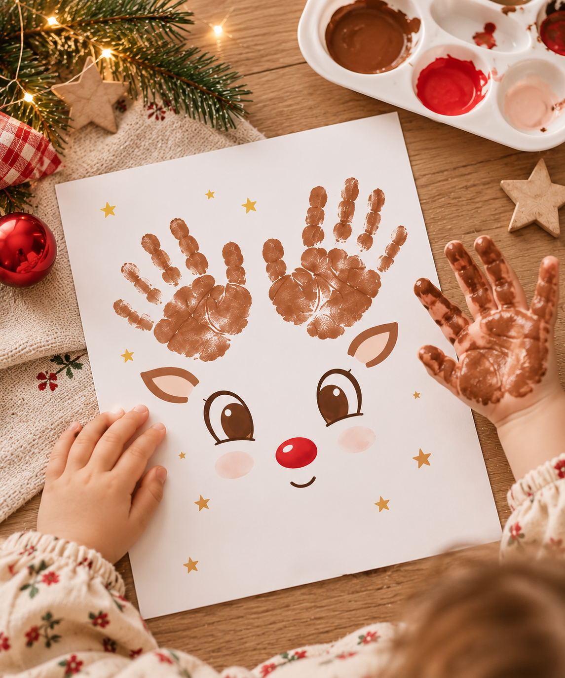 Mes petites empreintes de Noël – Kit de 16 activités à imprimer