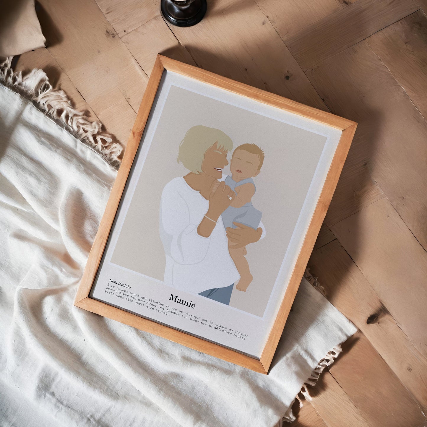 Illustration Personnalisée Mamie – Illustration tendre & poétique