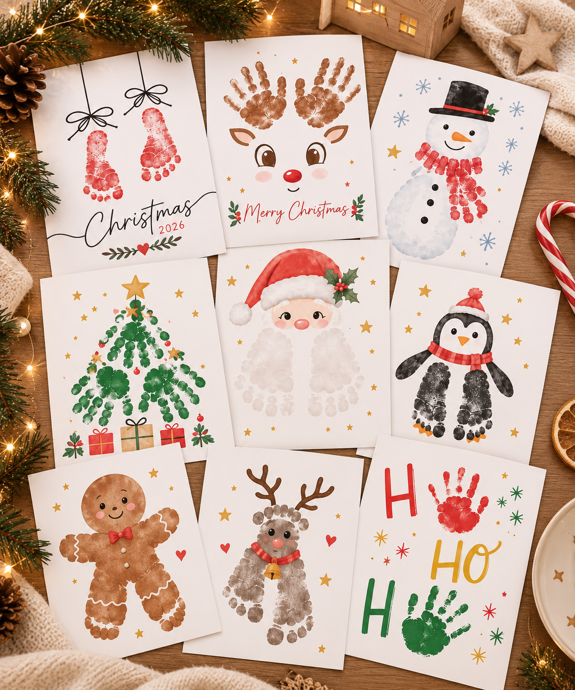 Mes petites empreintes de Noël – Kit de 16 activités à imprimer