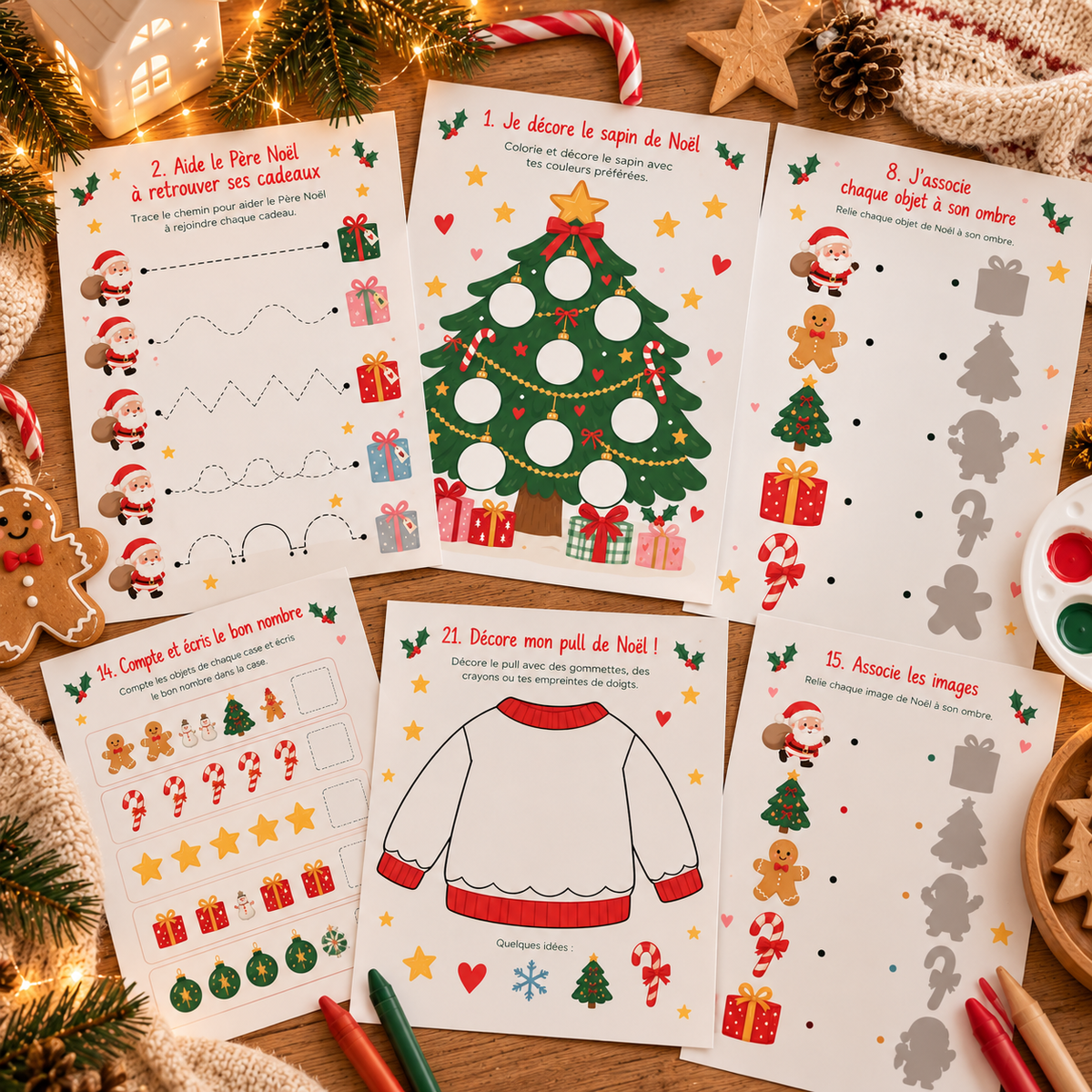 Mon petit livret de Noël – 30 activités à imprimer