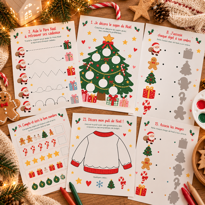 Mon petit livret de Noël – 30 activités à imprimer