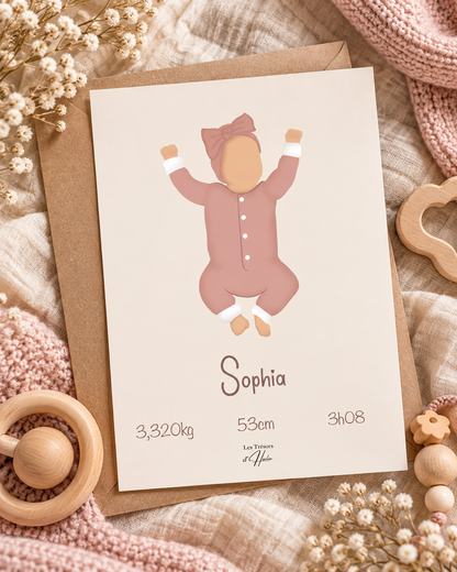 Faire-part de naissance personnalisé