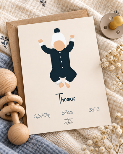 Faire-part de naissance personnalisé