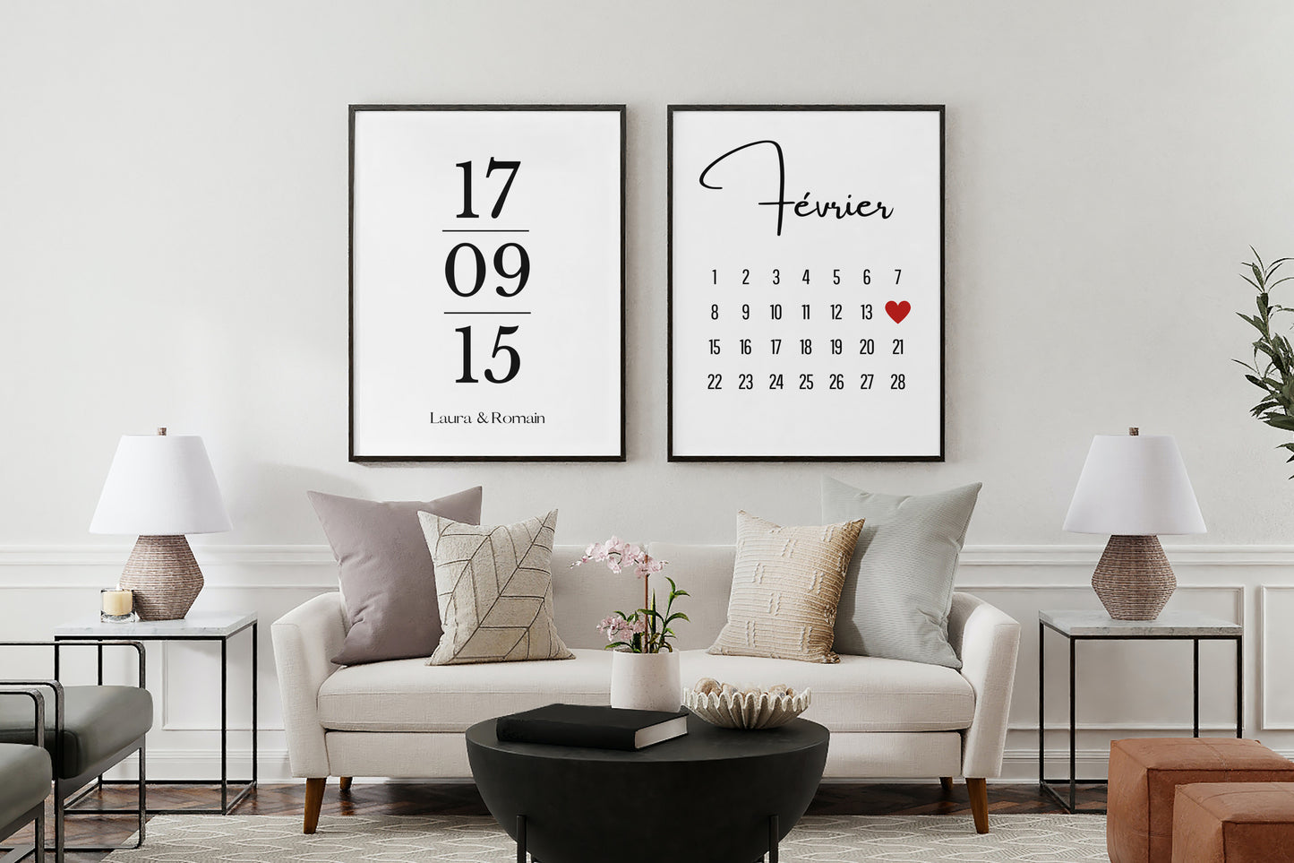 Affiche Personnalisable Date