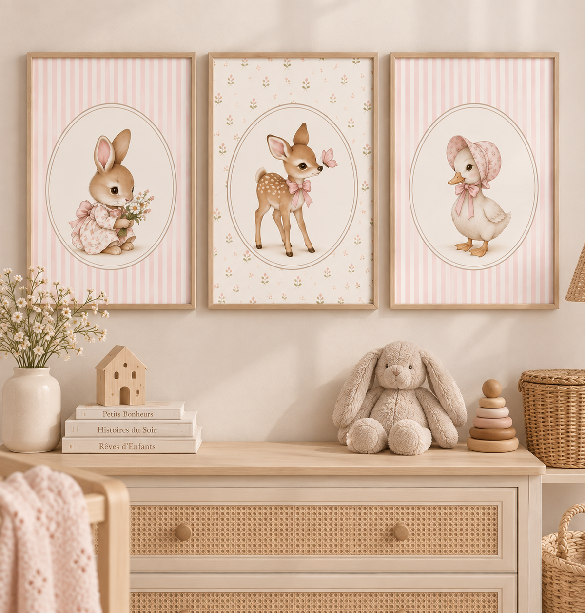Trio affiches Jardin enchanté