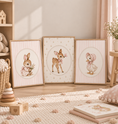 Trio affiches Jardin enchanté