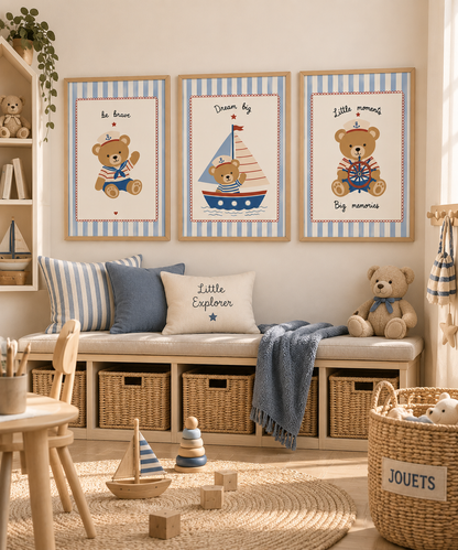Trio affiches Marin