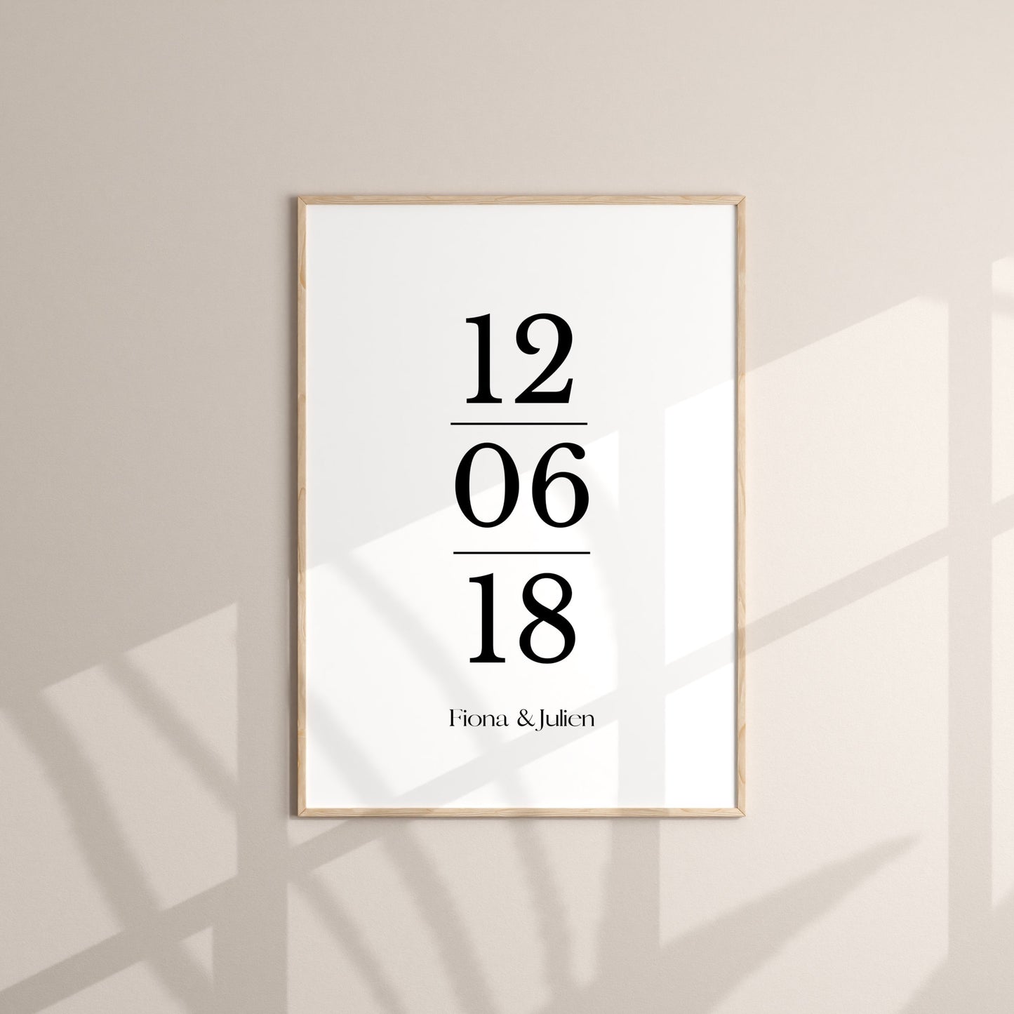 Affiche Personnalisable Date