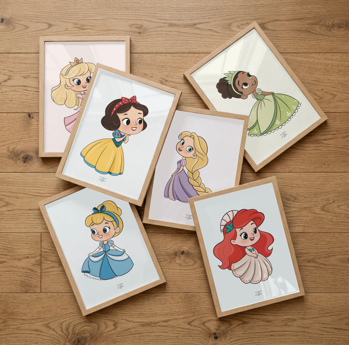 Affiche Disney Princesse - Lot de 6