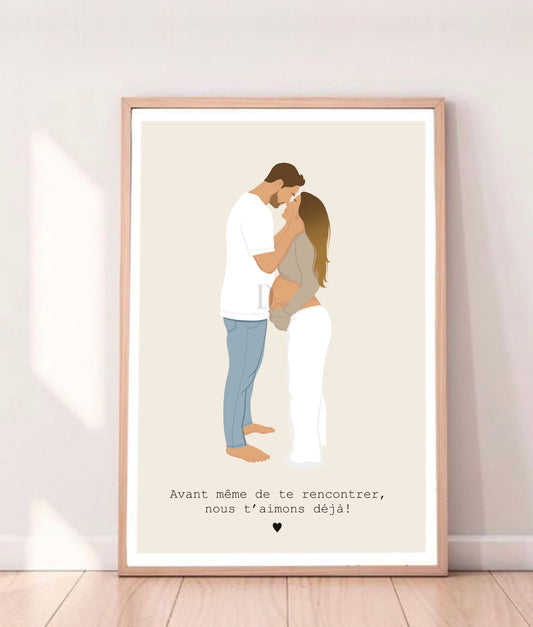Personnalisable On t’aime déjà