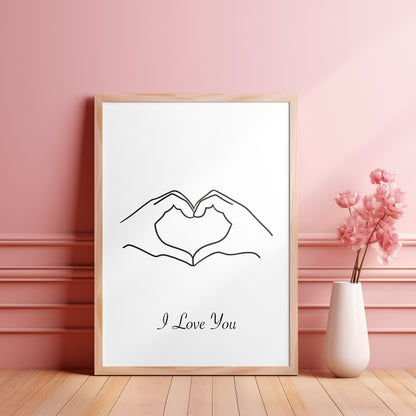 Affiche Personnalisable Love