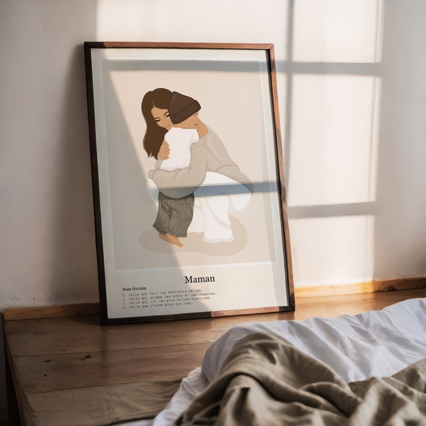 Illustration Personnalisée Maman – Illustration tendre & poétique