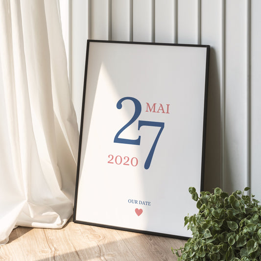 Affiche Personnalisable Our Date