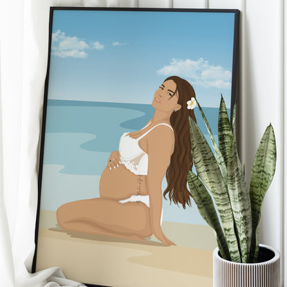 Illustrations Personnalisées - Détaillées Avec Fond