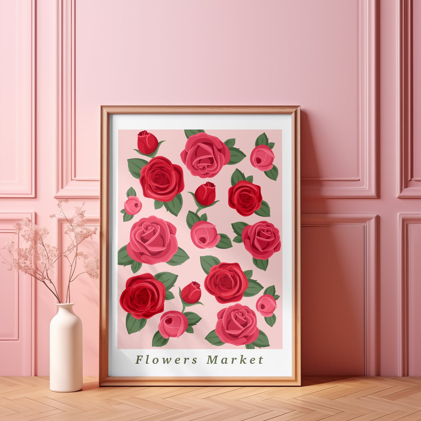 Affiche - Flowers Market Roses