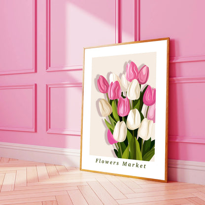 Affiche - Flowers Market Tulipe