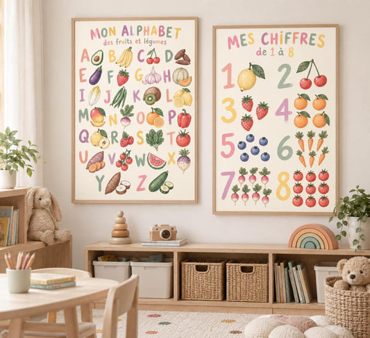 Educational Fruit & Vegetable Posters