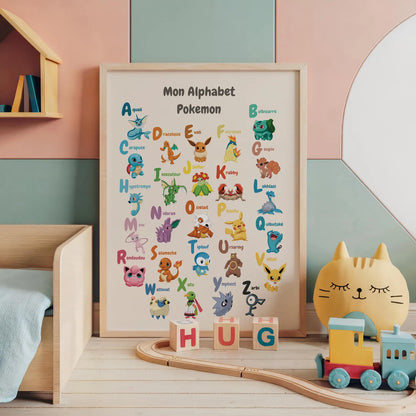 Affiche Mon Alphabet Pokemon