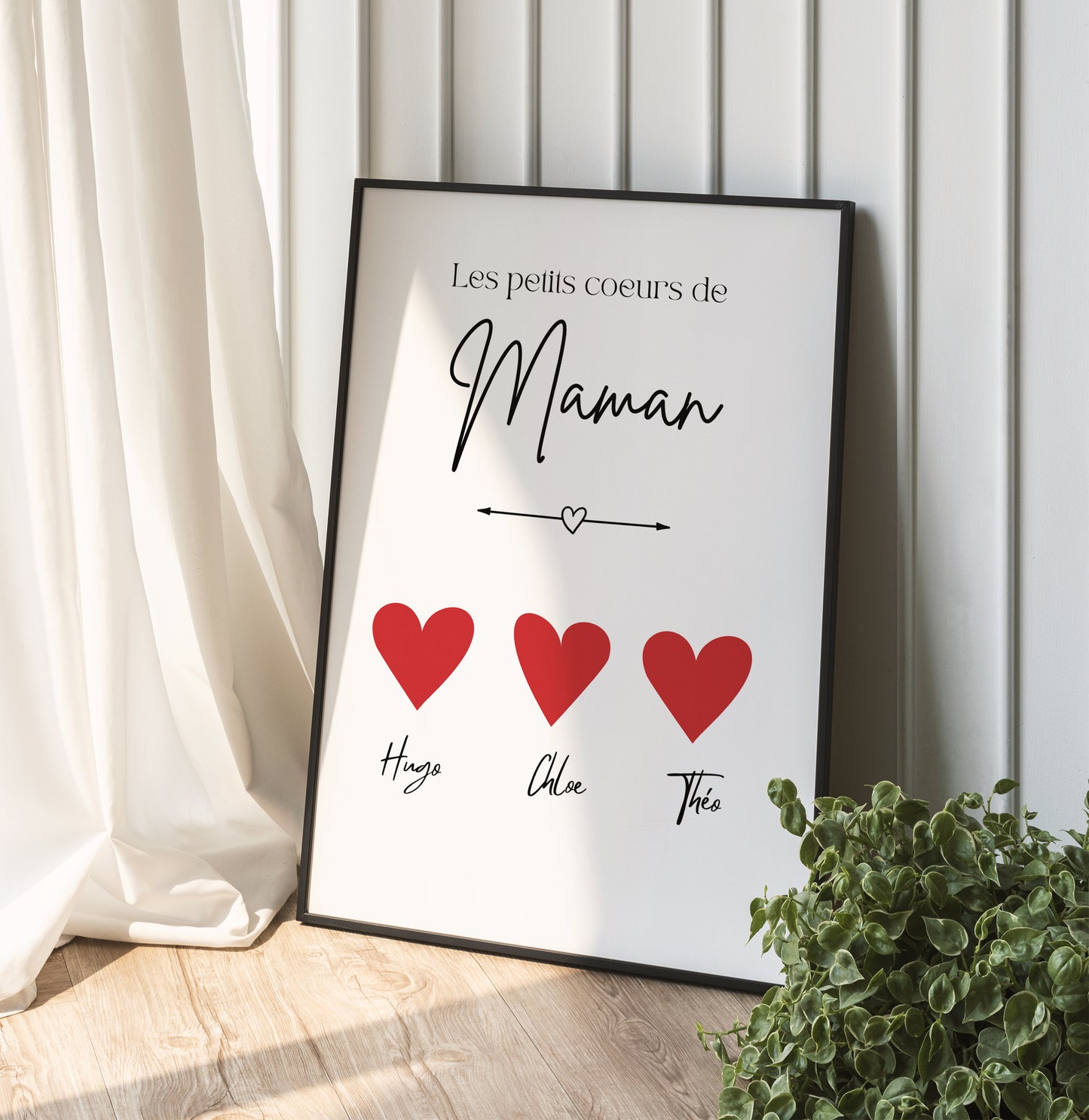 Affiche Personnalisable Les petits coeurs