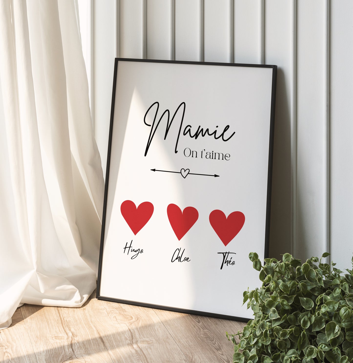 Affiche Personnalisable Les petits coeurs