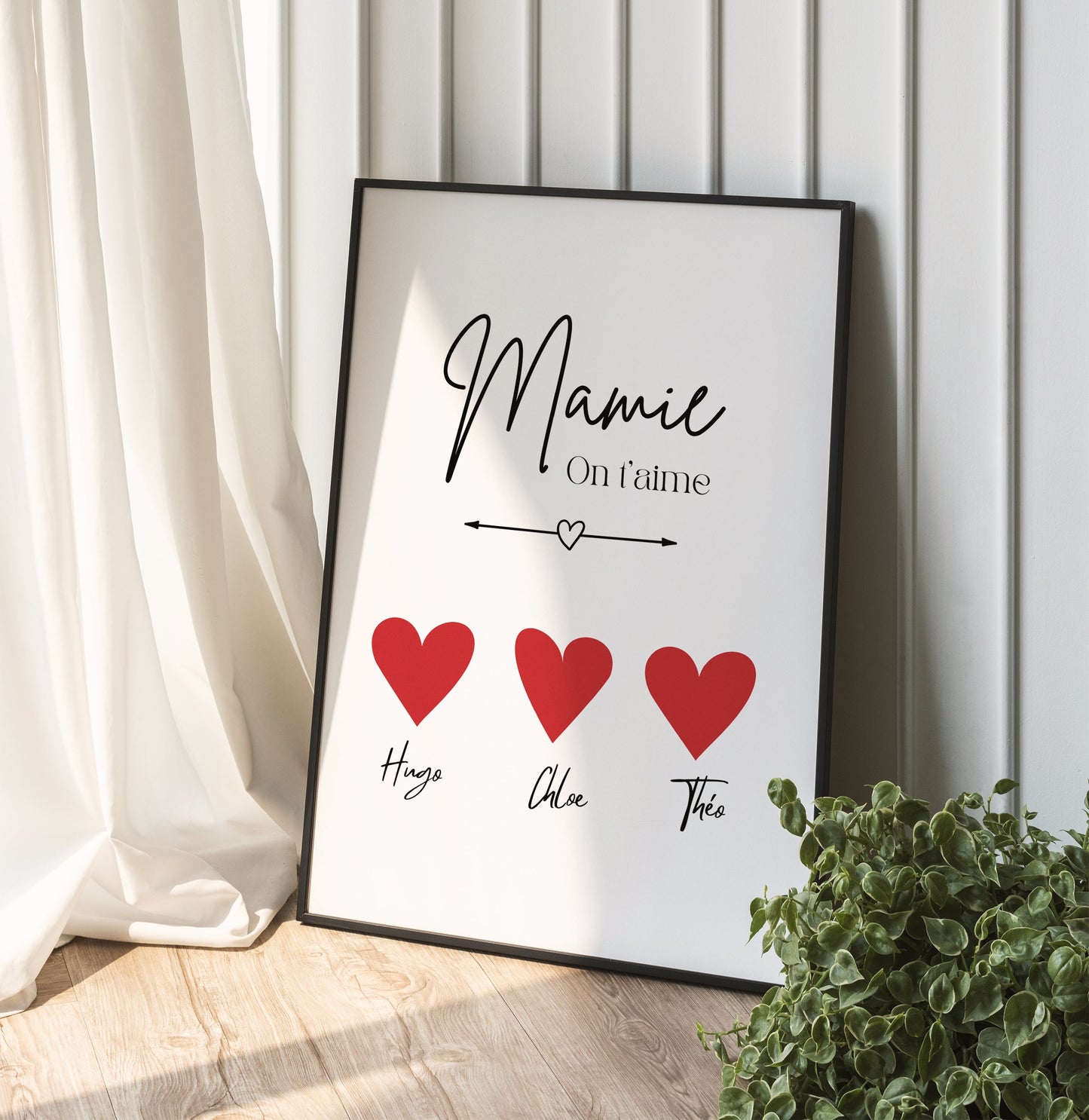 Express Affiche Personnalisable Les petits coeurs