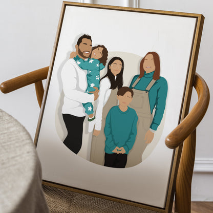 Illustrations Personnalisées - Minimaliste