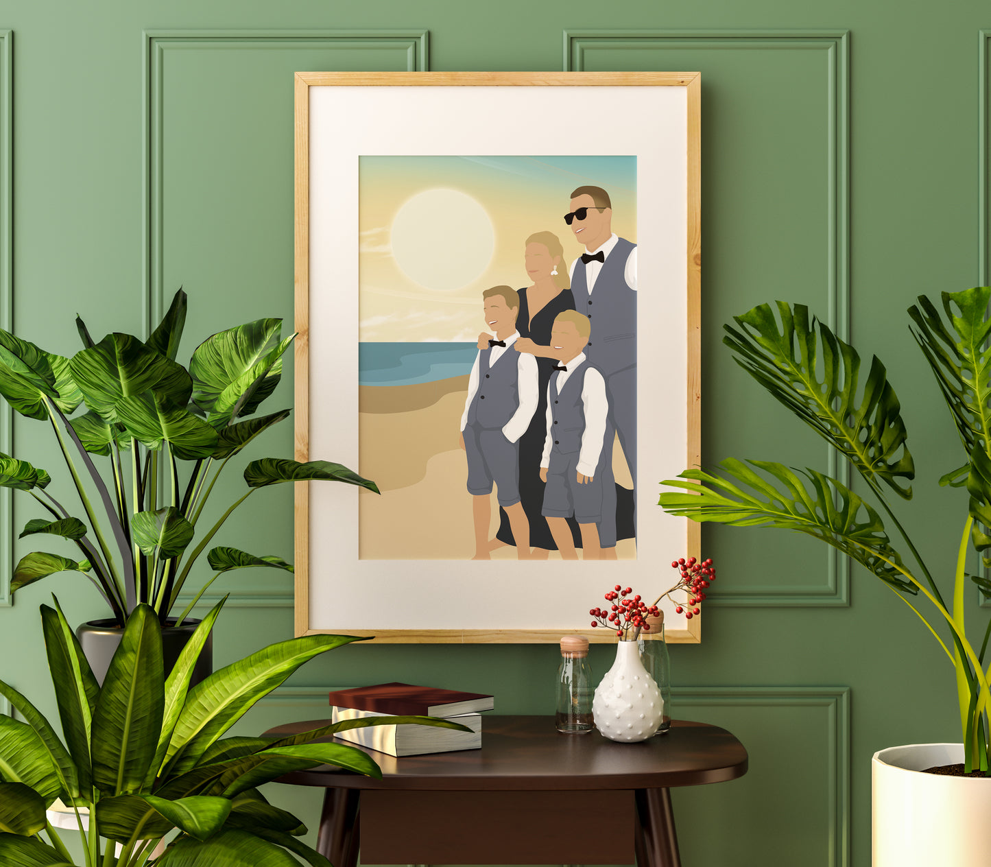 Illustrations Personnalisées - Minimaliste Avec Fond