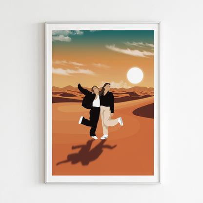 Illustrations Personnalisées - Minimaliste Avec Fond
