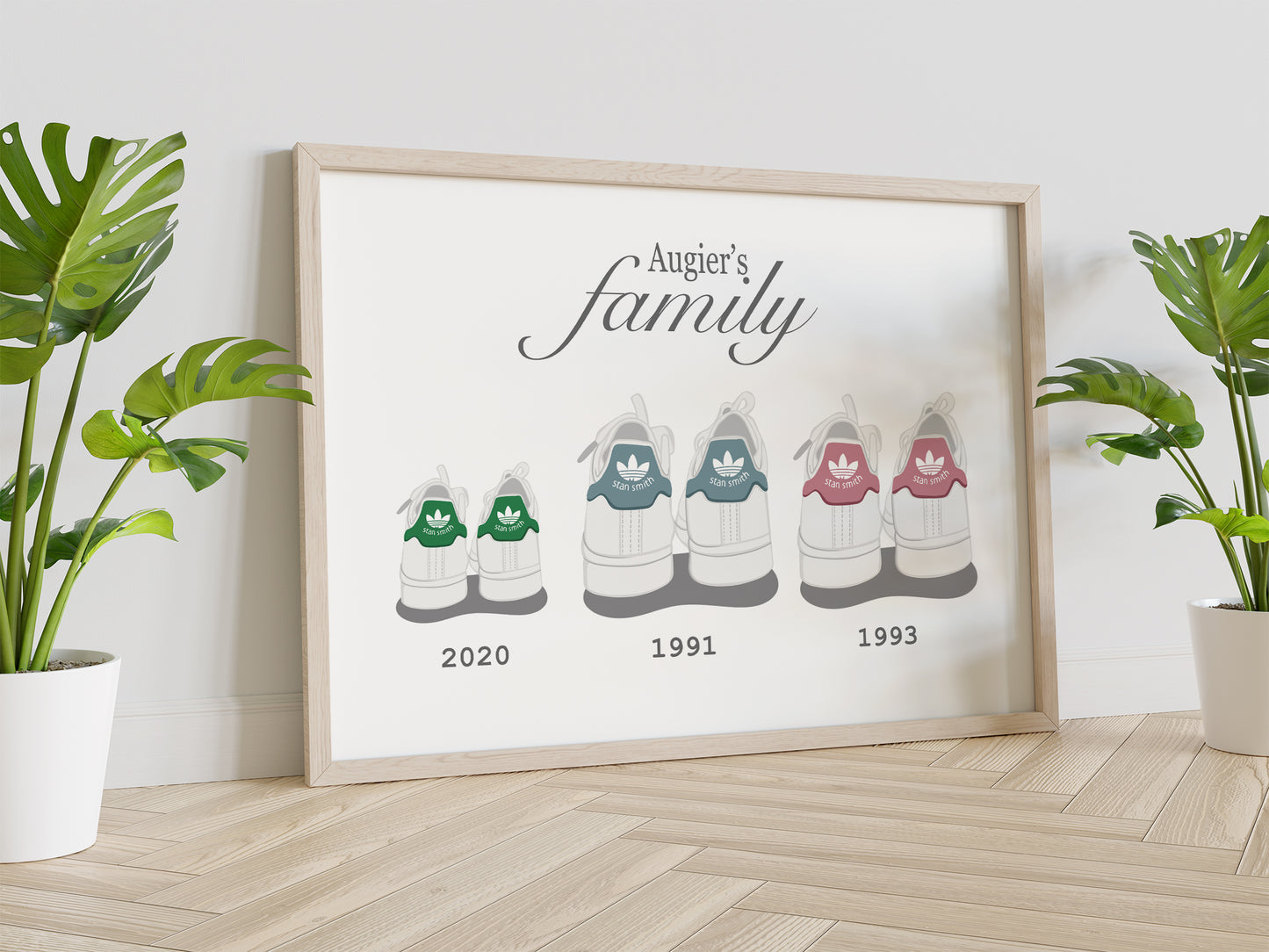 Affiche personnalisable Sneakers Family