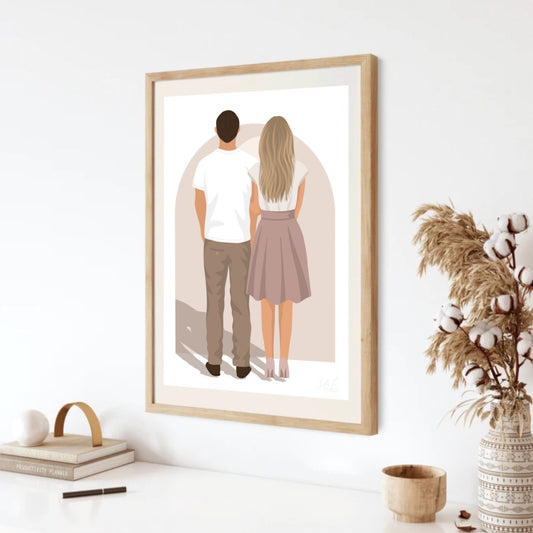 Illustrations Personnalisables - Couple