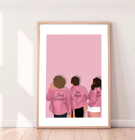 Affiche - Grease Pink Ladies