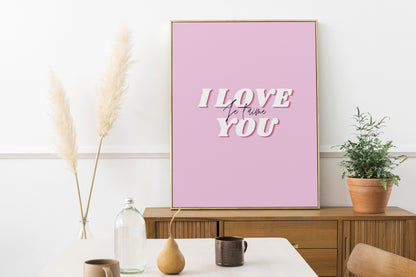 Poster - I love you